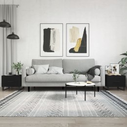 STOLIKI KAWOWE 2 SZT CZARNE 50X50X40CM