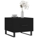 STOLIKI KAWOWE 2 SZT CZARNE 50X50X40CM