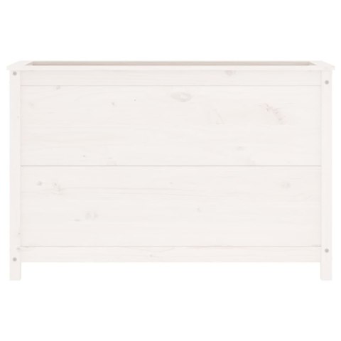 DONICA OGRODOWA NA NÓŻKACH BIAŁA 119,5X40X78CM SOSNA