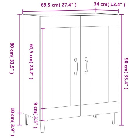 SZAFKA CZARNA 69,5X34X90CM