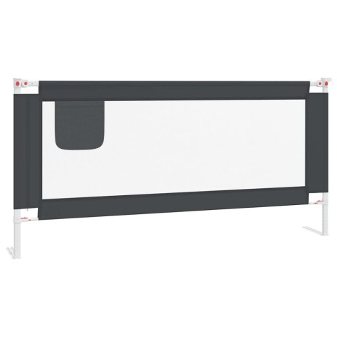 BARIERKA OCHRONNA DO ŁÓŻKA OSŁONA BRAMKA -BED RAIL 190X25CM CIEMNOSZARA