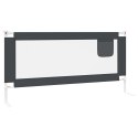 BARIERKA OCHRONNA DO ŁÓŻKA OSŁONA BRAMKA -BED RAIL 190X25CM CIEMNOSZARA