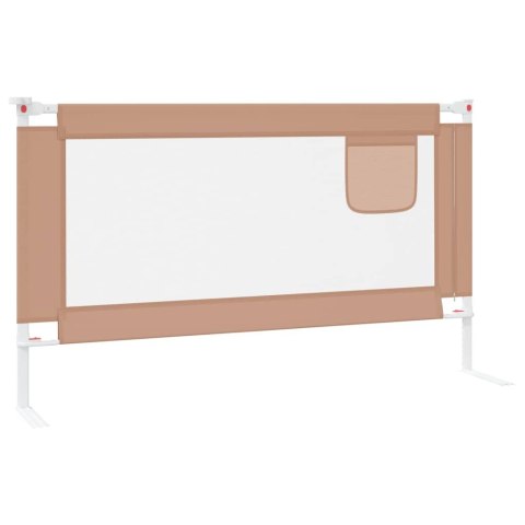 BARIERKA OCHRONNA DO ŁÓŻKA OSŁONA BRAMKA BED RAIL 140X25CM TAUPE