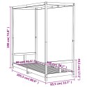 RAMA ŁÓŻKA DLA DZIECI 80X200CM DREWNO SOSNOWE