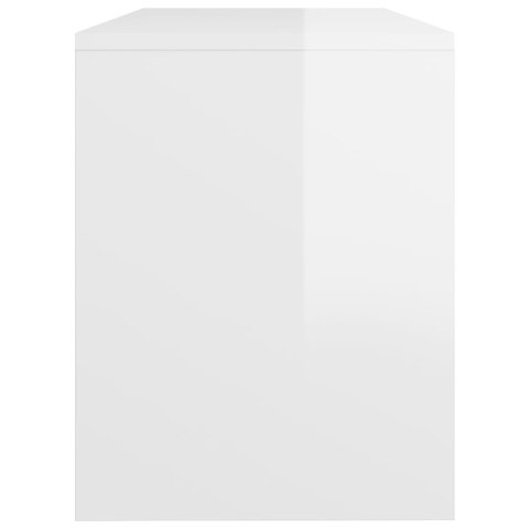 STOŁEK DO TOALETKI BIAŁY POŁYSK 70X35X45CM