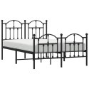 METALOWA RAMA ŁÓŻKA CZARNA 120X190CM
