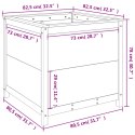 DONICA OGRODOWA 825X825X78CM DREWNO SOSNOWE