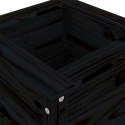 DONICA OGRODOWA CZARNA 40X40X78CM DREWNO SOSNOWE