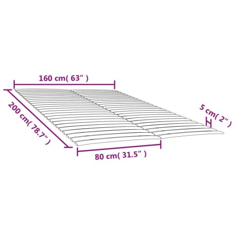 STELAŻE DO ŁÓŻKA 48 LISTEW 2 SZT 80X200CM