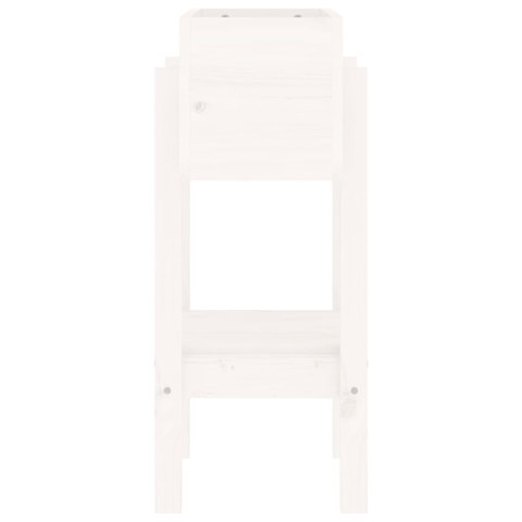 DONICA OGRODOWA BIAŁA 62X30X69CM DREWNO SOSNOWE