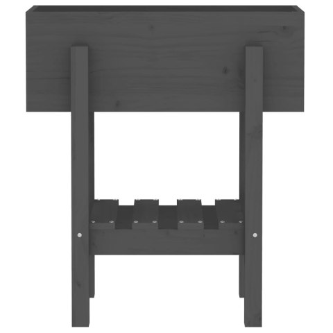 DONICA OGRODOWA SZARA 62X30X69CM DREWNO SOSNOWE