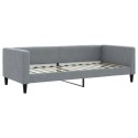 SOFA Z MATERACEM DO SPANIA JASNOSZARA 90X200CM TKANINA
