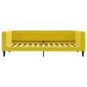 SOFA Z MATERACEM DO SPANIA, ŻÓŁTA, 90X200 CM, AKSAMIT