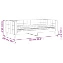 SOFA Z MATERACEM DO SPANIA, ŻÓŁTA, 90X200 CM, AKSAMIT