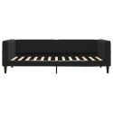 SOFA Z MATERACEM DO SPANIA CZARNA 90X200CM AKSAMIT