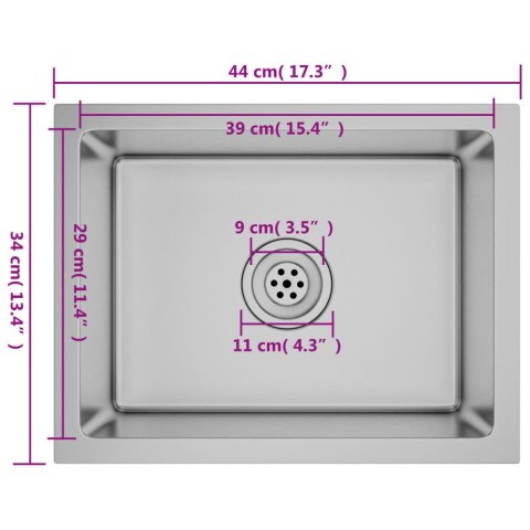 RĘCZNIE ROBIONY ZLEW KUCHENNY STAL NIERDZEWNA