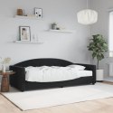 SOFA Z MATERACEM DO SPANIA CZARNA 90X200CM AKSAMIT