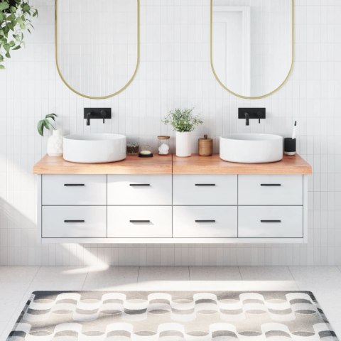 BLAT DO ŁAZIENKI JASNOBRĄZOWY 180X60X6CM DREWNO