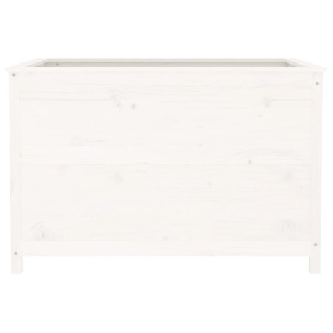 PODWYŻSZONA DONICA OGRODOWA BIAŁA 1195X825X78CM SOSNA