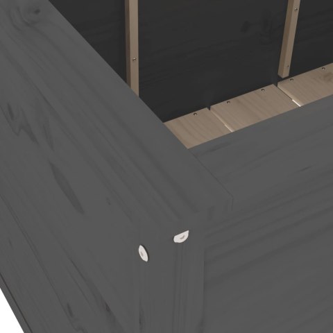 PODWYŻSZONA DONICA OGRODOWA SZARA 1195X825X78CM SOSNA