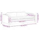 SOFA Z MATERACEM DO SPANIA CIEMNOSZARA 90X200CM TKANINA
