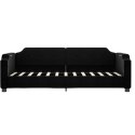 SOFA Z MATERACEM DO SPANIA, CZARNA, 90X200 CM, TKANINA