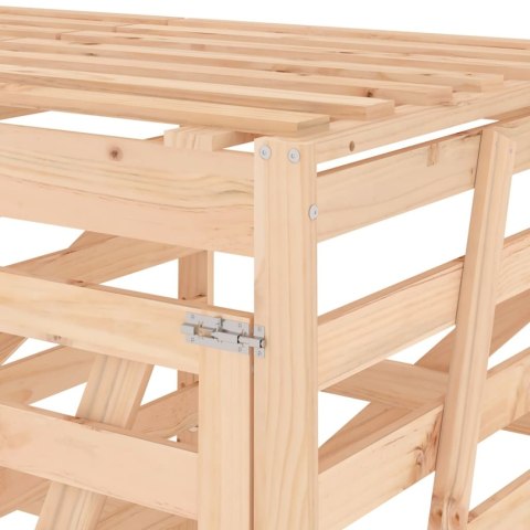 OBUDOWA NA 2 KOSZE NA ŚMIECI DREWNO SOSNOWE