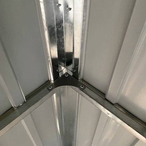 SZOPA Z WIATĄ ZIELONA 277X1105X181CM STAL