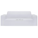 ELASTYCZNY POKROWIEC NA SOFĘ 2-OSOBOWĄ BIAŁY DŻERSEJOWY