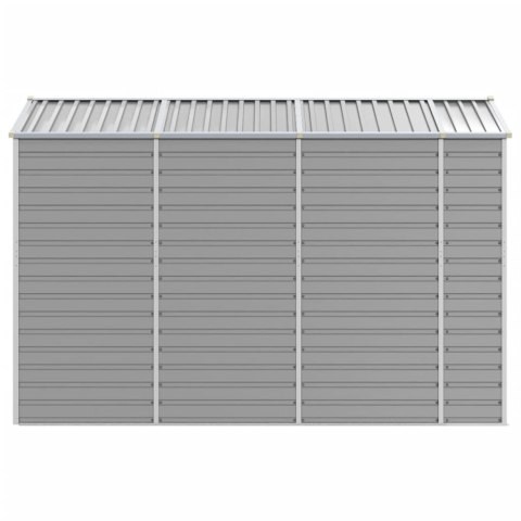 SZOPA OGRODOWA JASNOSZARA 191X300X198CM STAL GALWANIZOWANA