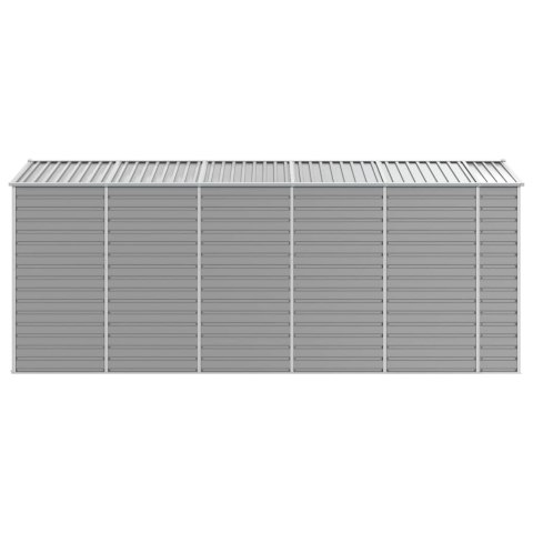 SZOPA OGRODOWA JASNOSZARA 191X470X198CM STAL GALWANIZOWANA