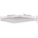 MATERAC PIANKOWY BIAŁY 180X200CM TWARDOŚĆ H2/H3