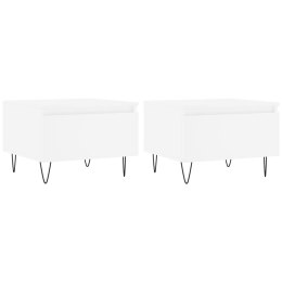 STOLIKI KAWOWE 2SZT BIAŁE 50X46X35CM