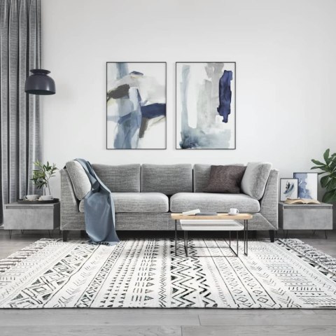 STOLIKI KAWOWE 2SZT SZAROŚĆ BETONU 50X46X35CM