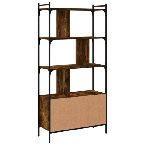 BIBLIOTECZKA Z DRZWICZKAMI PRZYDYMIONY DĄB 76,5X30X154,5CM