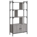 BIBLIOTECZKA Z DRZWICZKAMI SZARY DĄB SONOMA 76,5X30X154,5CM