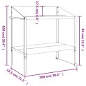 KWIETNIK ANTRACYTOWY 100X54,5X100CM STAL GALWANIZOWANA