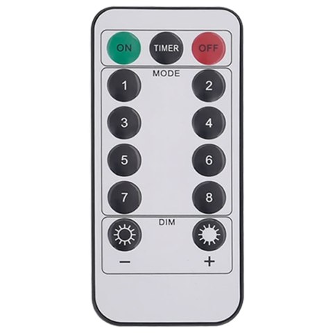 OZDOBY ŚWIĄTECZNE ZE 140 LAMPKAMI LED 4SZT 17CM PILOT CIEPŁA BIEL