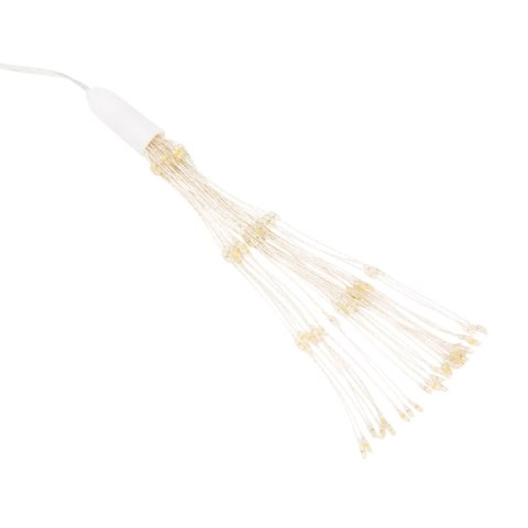 OZDOBY ŚWIĄTECZNE ZE 140 LAMPKAMI LED 4SZT 17CM PILOT ZIMNA BIEL