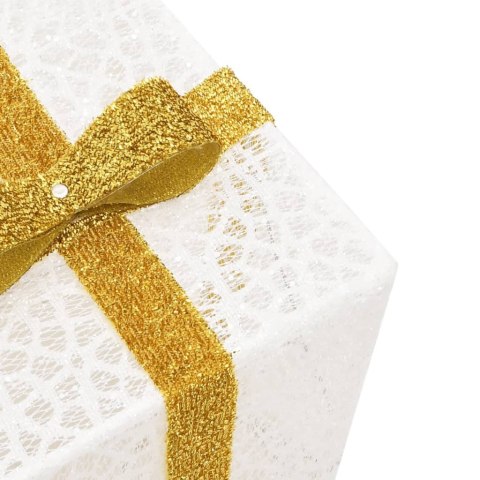 PODŚWIETLANE PREZENTY ŚWIĄTECZNE 3SZT 64 LED CIEPŁA BIEL