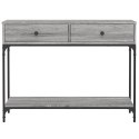 STOLIK KONSOLOWY SZARY DĄB SONOMA 100X34,5X75CM