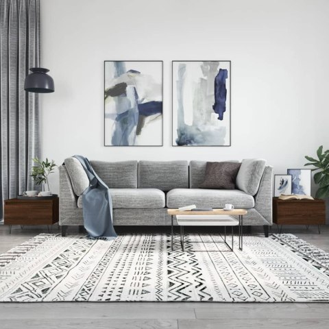 STOLIKI KAWOWE 2SZT BRĄZOWY DĄB 50X46X35CM