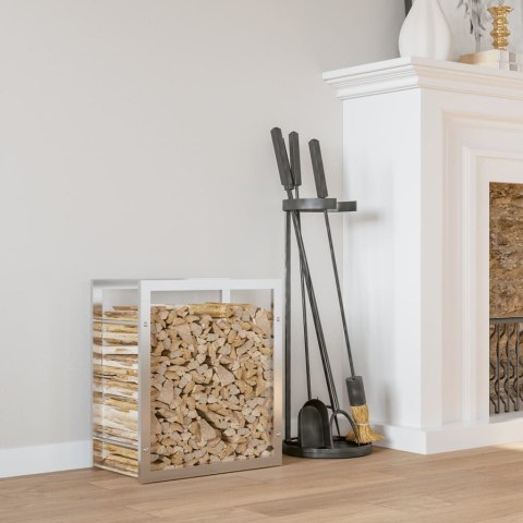 STOJAK NA DREWNO OPAŁOWE 50X28X56CM STAL NIERDZEWNA