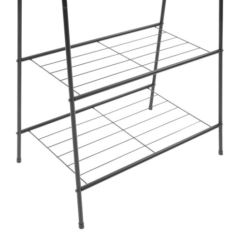 WIESZAK NA UBRANIA 59X35X150CM CZARNY