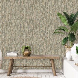 DUTCH WALLCOVERINGS TAPETA PHOENIX ZIELONO-BEŻOWA