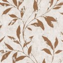 DUTCH WALLCOVERINGS TAPETA LEAFS BEŻOWO-BRĄZOWA