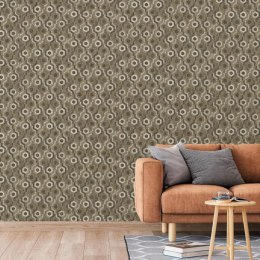 DUTCH WALLCOVERINGS TAPETA GALACTIC BRĄZOWO-BIAŁA