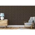 DUTCH WALLCOVERINGS TAPETA GEOMETRIC CZARNO-ZŁOTA