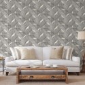 DUTCH WALLCOVERINGS TAPETA ONYX CIEMNOSZARA