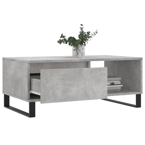 STOLIK KAWOWY SZAROŚĆ BETONU 90X50X36,5CM